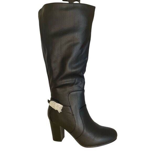 JOURNEE COLLECTION Women's Carver Boots, Color: Black. size: 8 - Picture 4 of 8